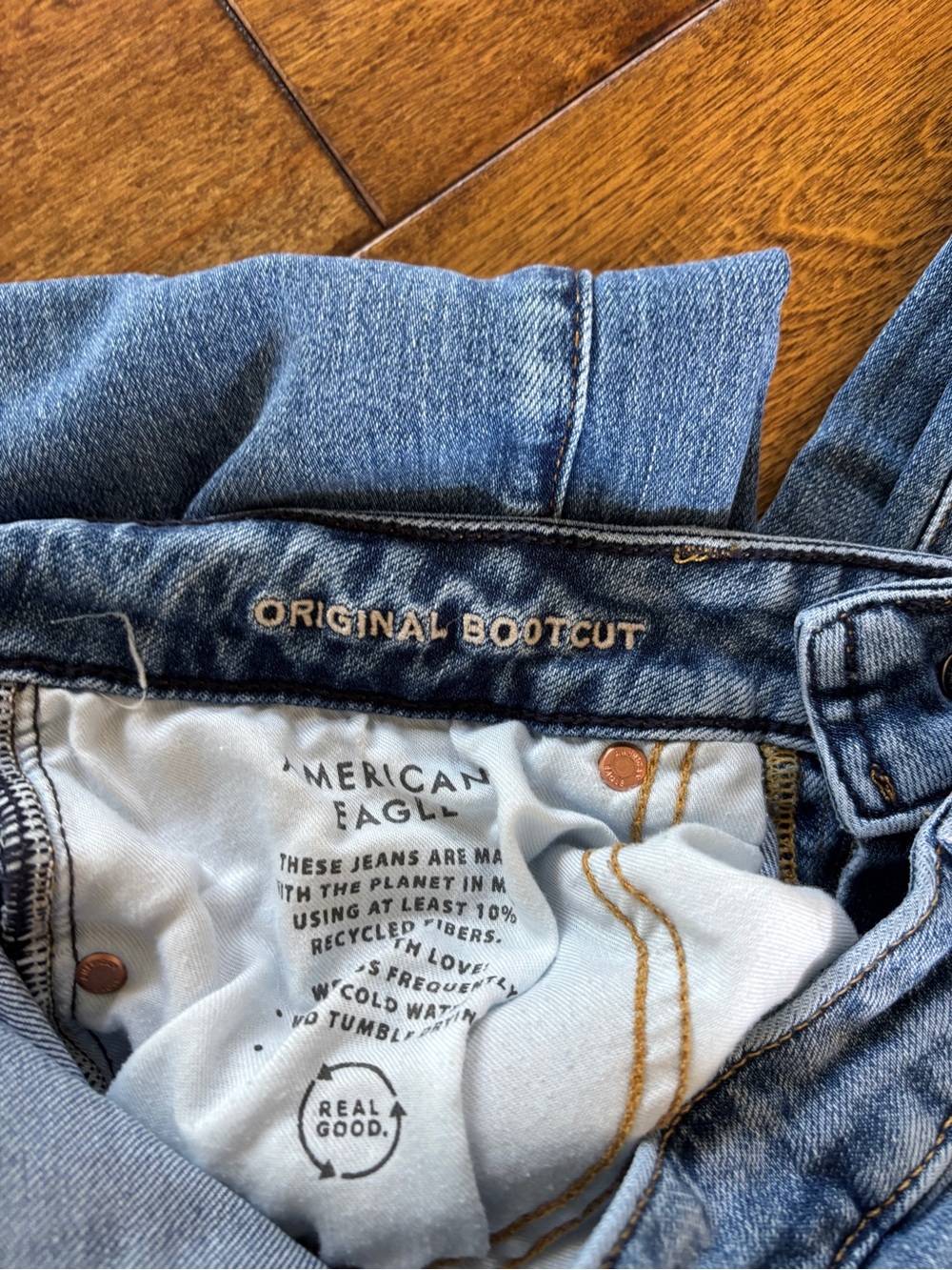 American Eagle Outfitters Airflex Light Blue bootcut jeans 28/32 - Picture 5 of 5